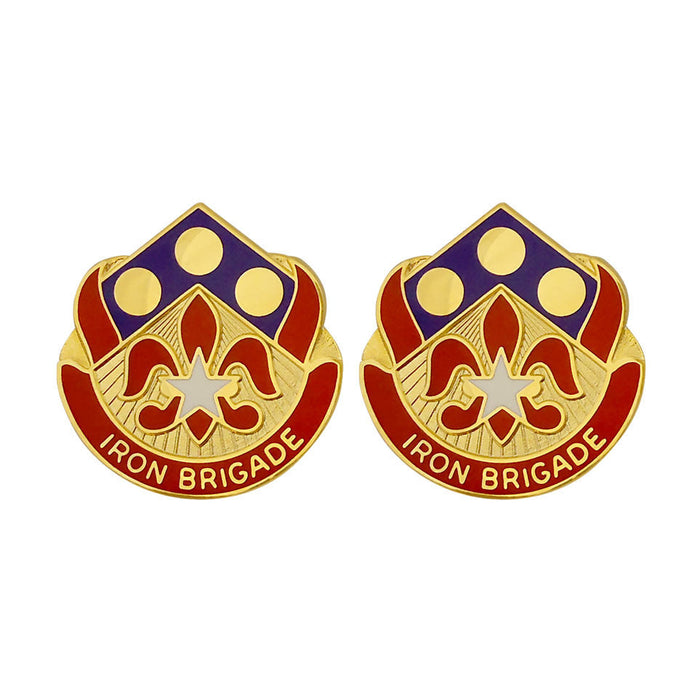157th Maneuver Enhancement Brigade Unit Crest (Iron Brigade) Army Unit Crests