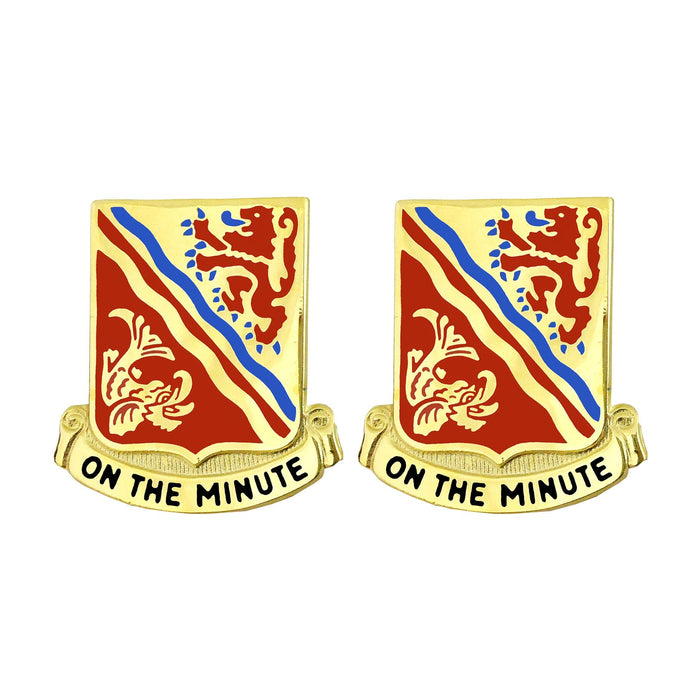 37th Field Artillery Regiment Unit Crest (On the Minute) Army Unit Crests