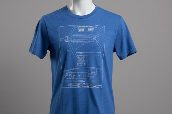 Blue Print T-shirts
