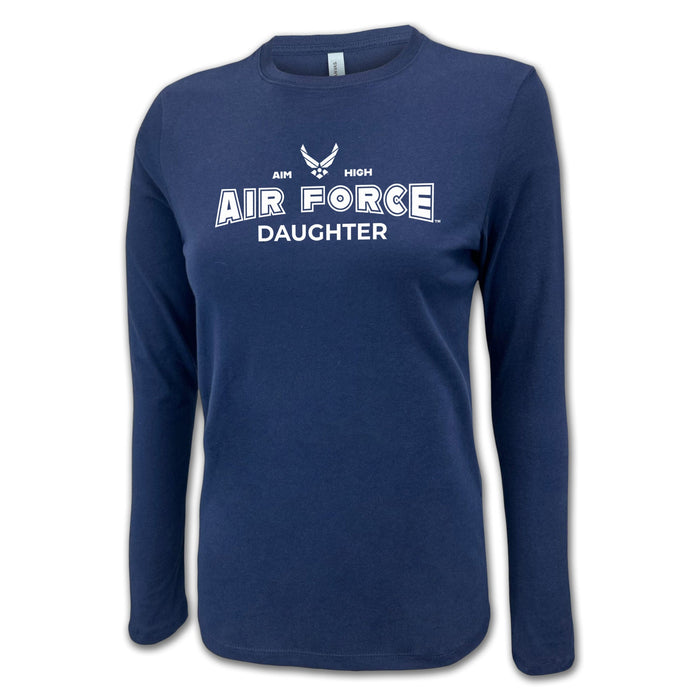 Air Force Daughter Women's Long Sleeve T-Shirt (Navy)