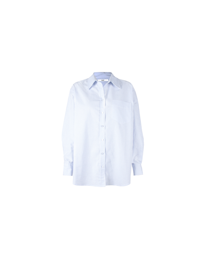 ALLORA SHIRT BLUE STRIPE