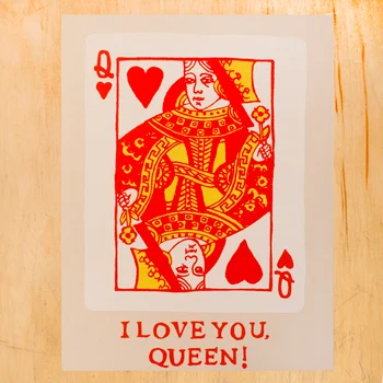 Alphabet Studio Love Card - Queen