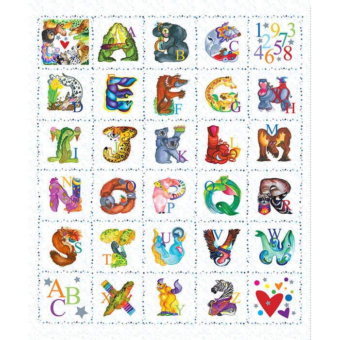 Amazing Alphabet Blocks Panel - 36" - White CLTY4753-1