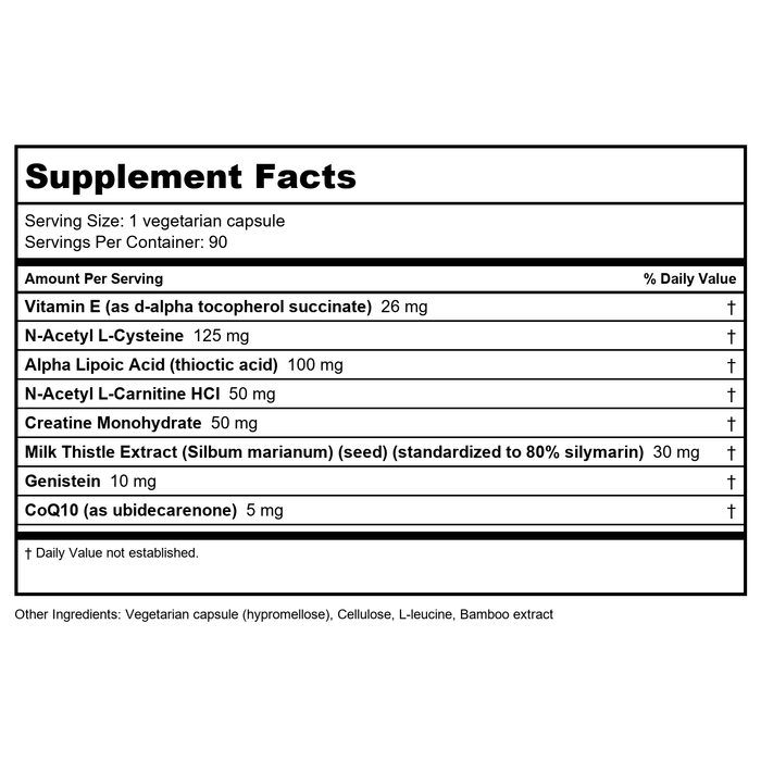 Apex Energetics - Neuro-PTX (K-47) 90 Capsules - Supplement Facts panel