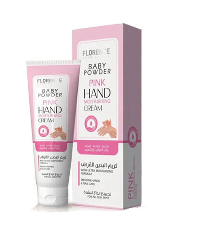 Florence Baby Powder Pink Hand Moisturizing Cream 100 ml tube and box