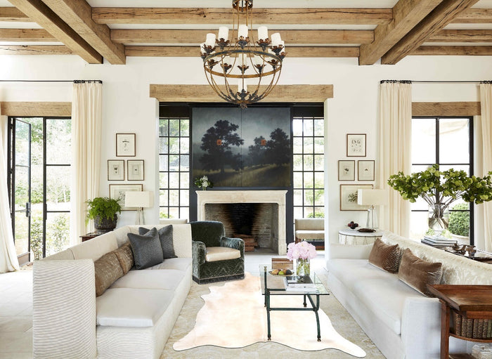 Beige Cowhide Rug #B2858