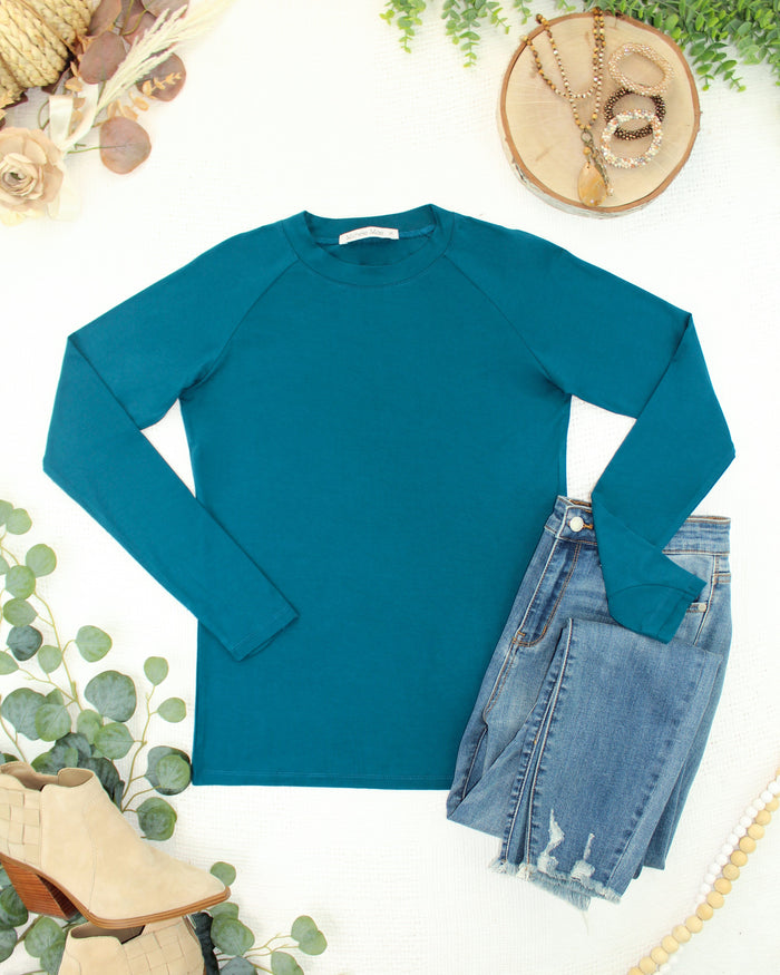 Blair Long Sleeve Top - Teal by Michelle Mae