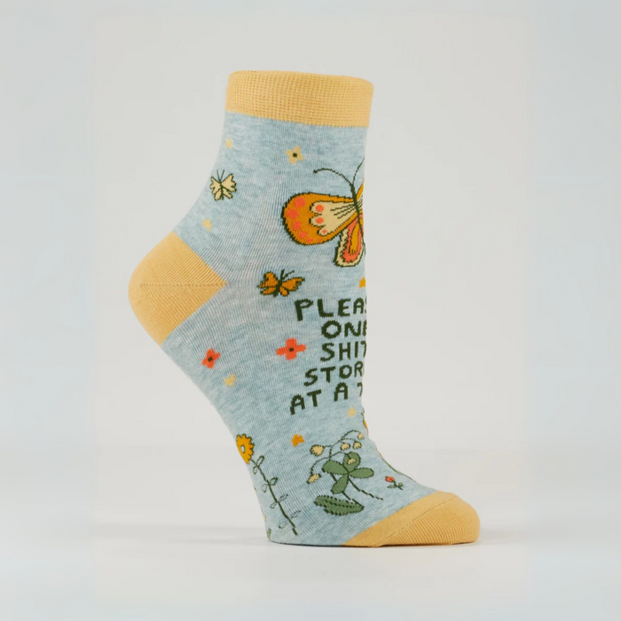 Blue Q Women's Ankle Socks 'Please One Shitstorm At A Time'