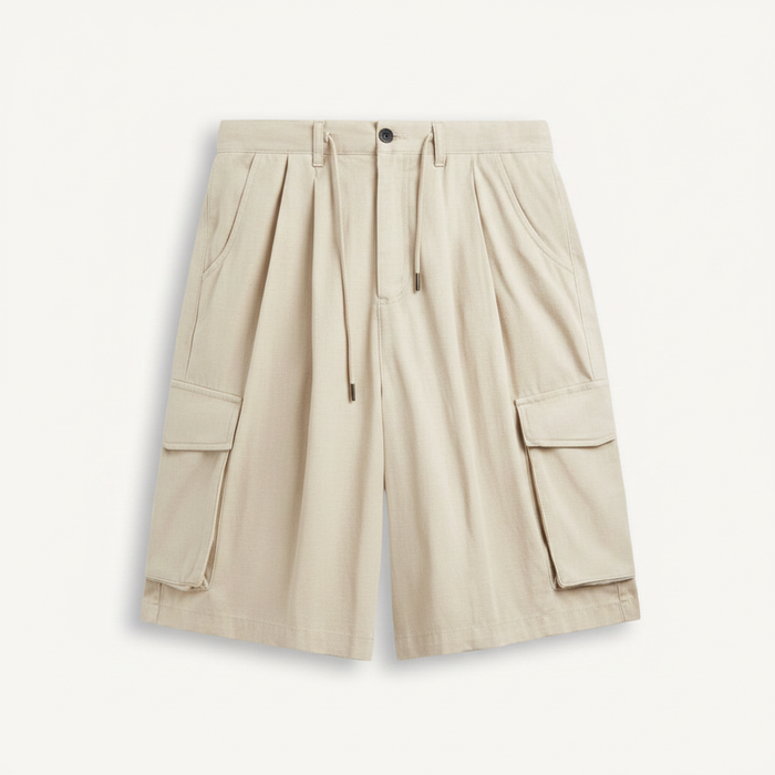 Bossmon Combat Shorts — Cream