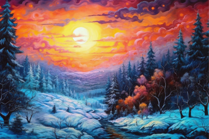 Breathtaking Winter Sunset