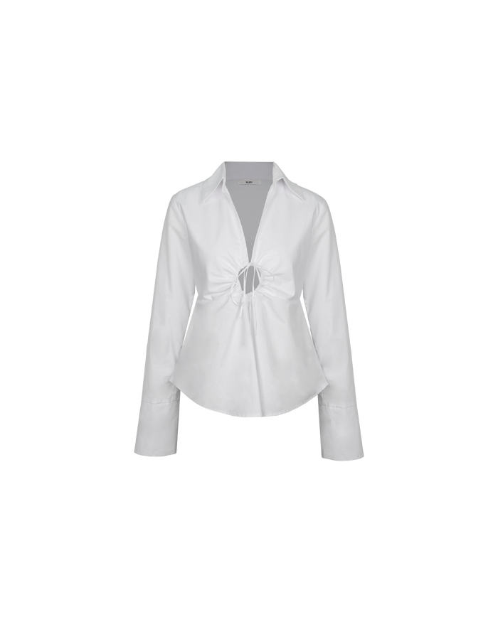 CALVIN TIE SHIRT WHITE