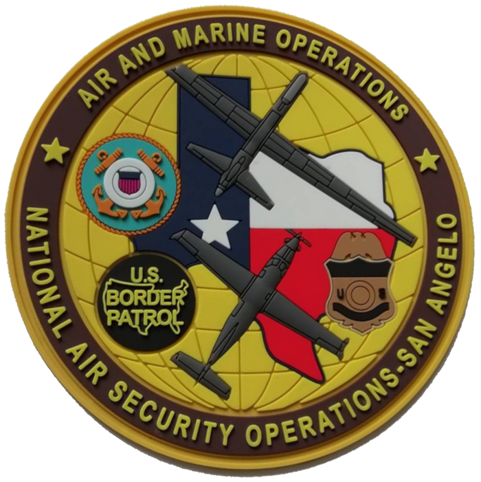 CBP NASOC San Angelo Air & Marine PVC Patches