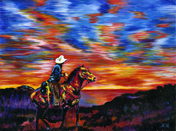 Cowboy Sunset