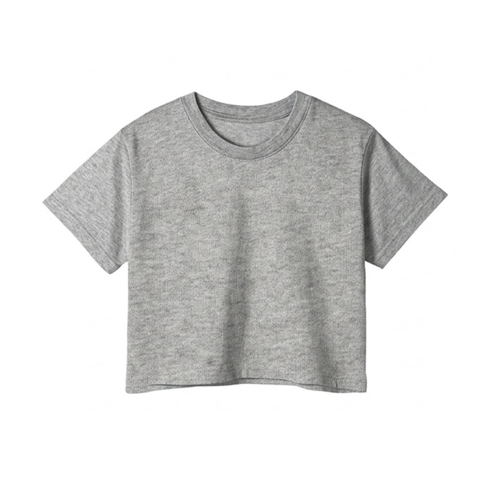 Custom Women Crop-Top - Solid Color - Personalized Halftee