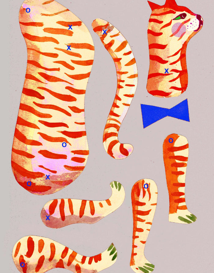 Cut and Make Ginger Cat by Wini Tapp