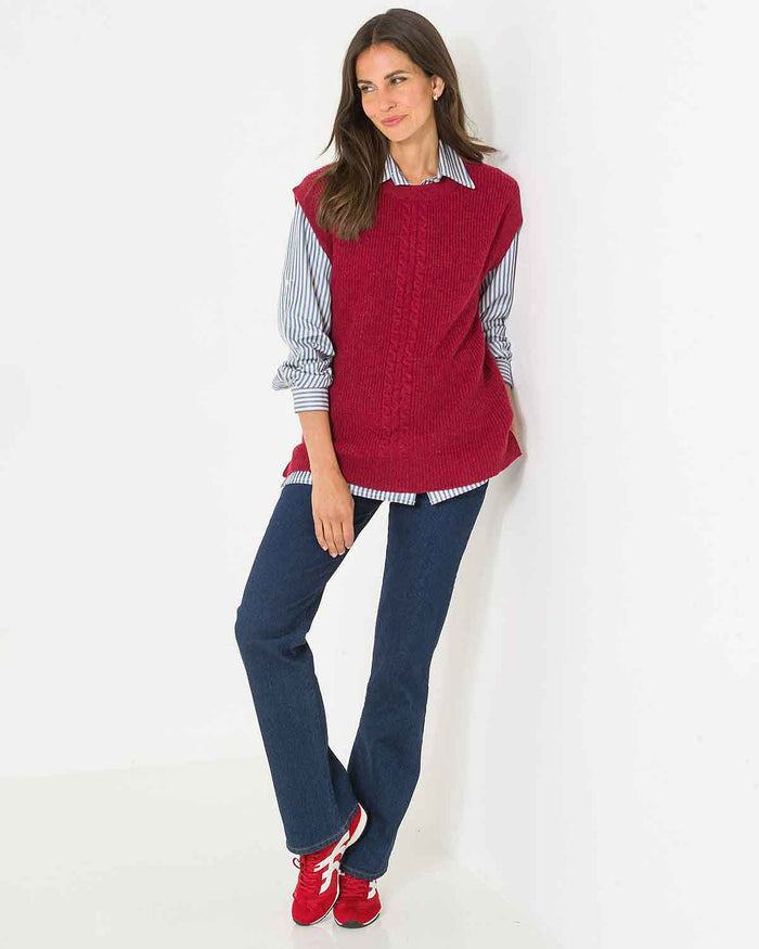Delaney Striped TENCEL™ Long Sleeve Blouse - Image 3 - The Classic Boutique