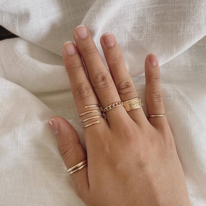 Double Wrapped Ring: 7