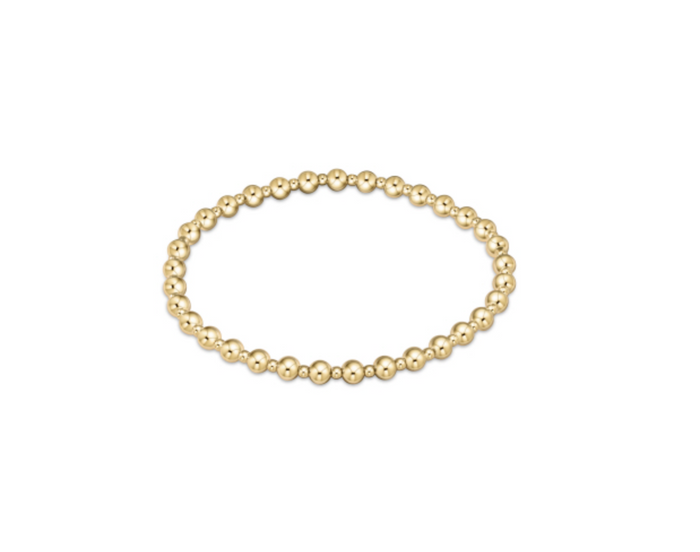 Enewton Extends - Classic Grateful Pattern 4mm Bead Bracelet - Gold - Findlay Rowe Designs