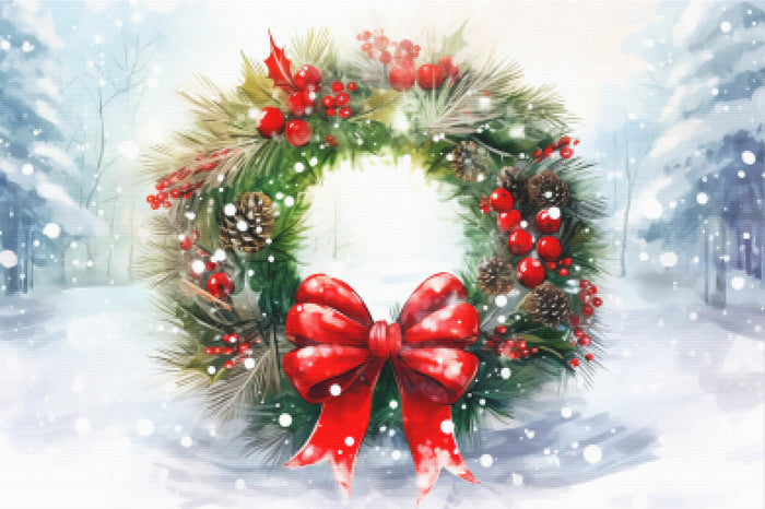 Festive Holiday Wreath