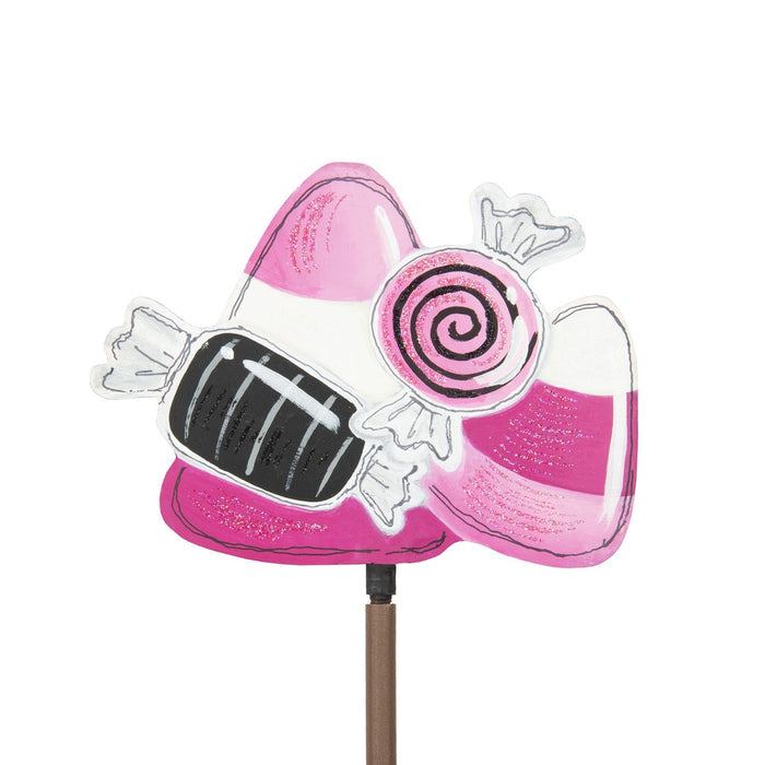 finial pink candy corn round top collection