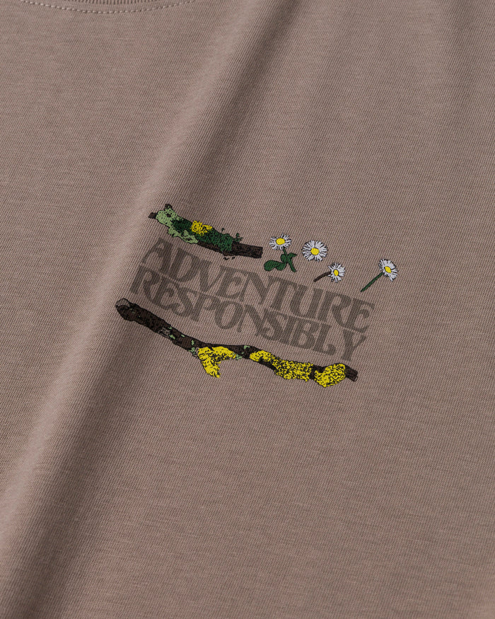 Shop Forest Forager Logo Tee Inspired by our National Parks | mushroom-grey
