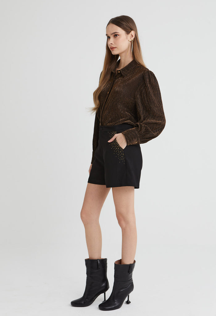 Gold Accent Shorts