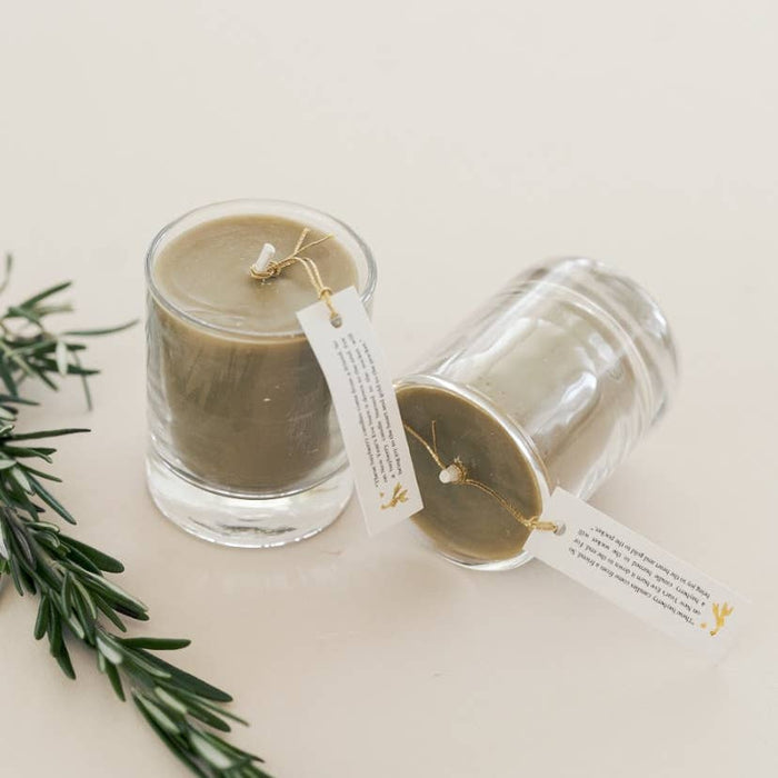 Hand-Poured Bayberry Votive Candles