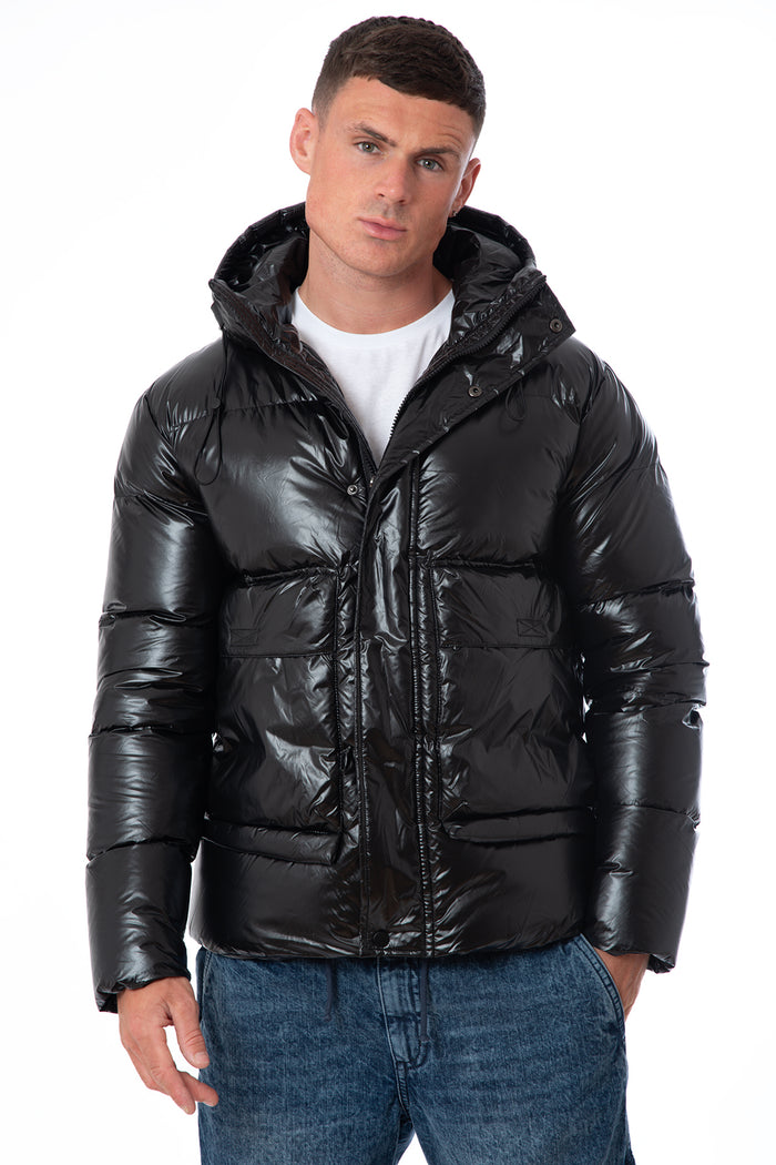 High-Shine Puffer Jacket