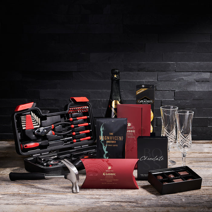 Housewarming DIY Gift, gourmet gift, champagne gift, sparkling wine gift