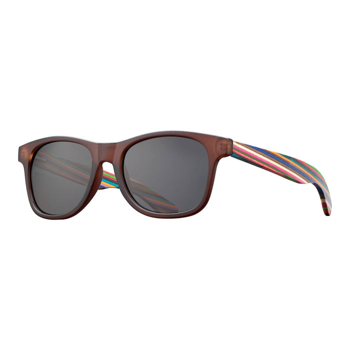 Indio - Frost Brown / Rainbow Wood / Smoke Lens