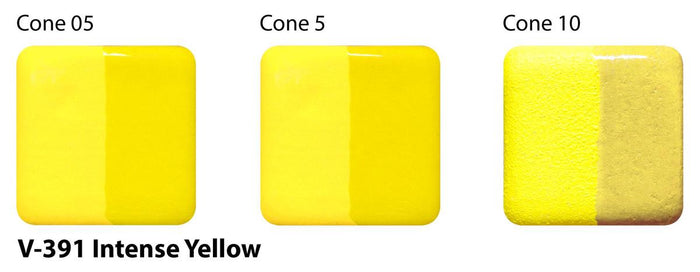 Intense Yellow Velvet Underglaze Cone 05-10 V-391