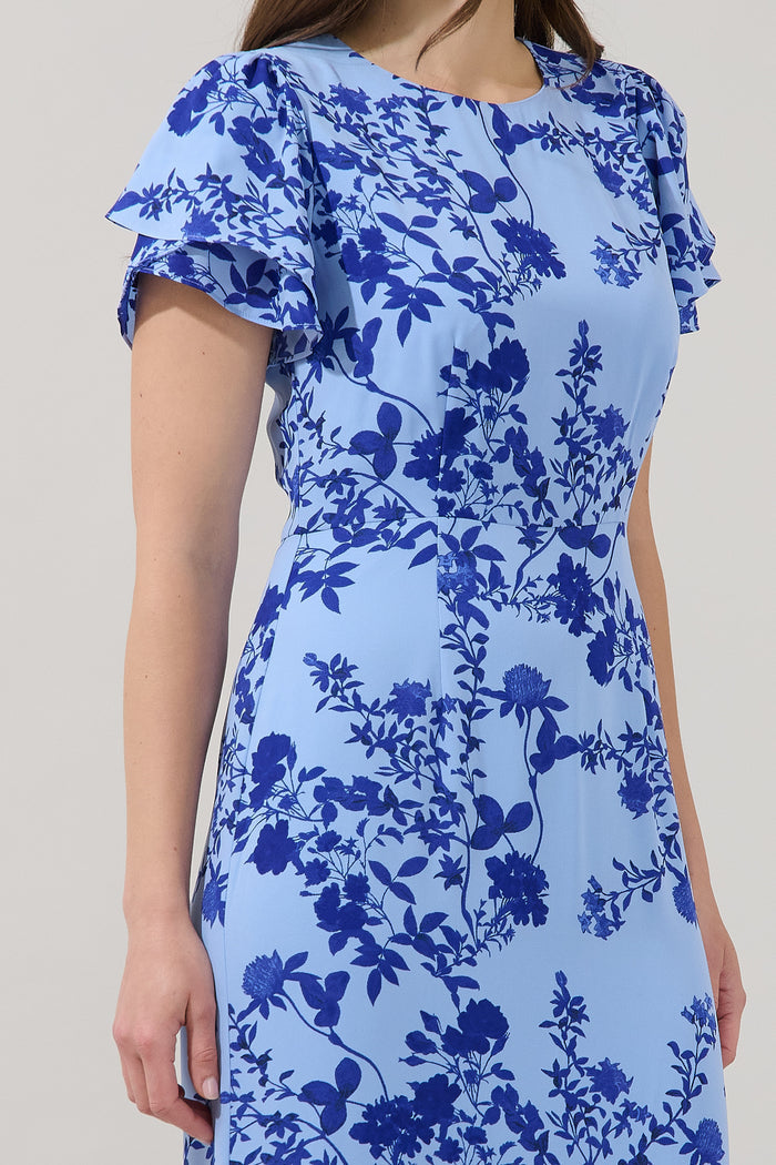 Judtih Flare Midi Dress Floral