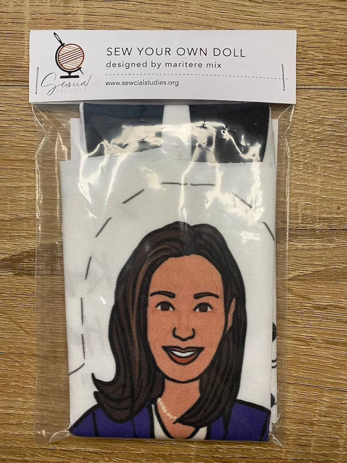 Kamala Harris DIY Doll Fabric