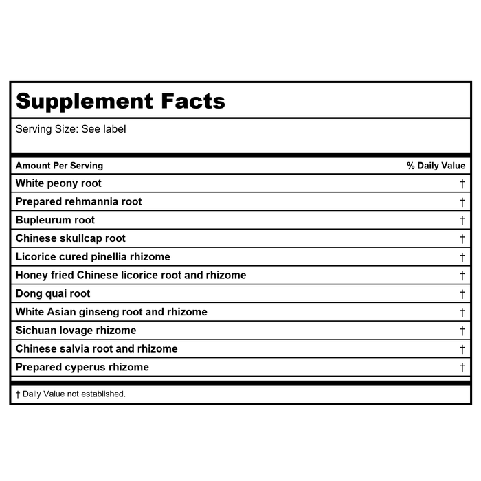 Kan Herb Alembic Herbals Linking Decoction 2 Ounce - Supplement Facts panel