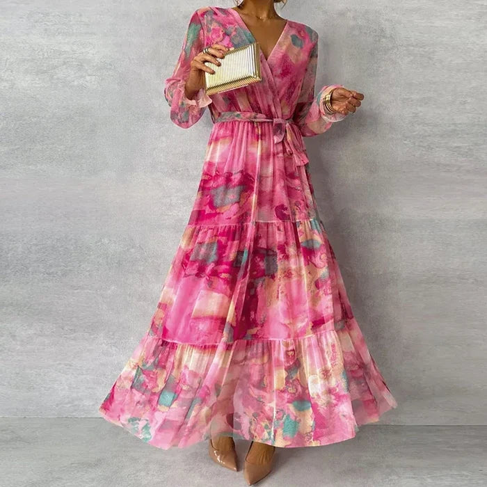 Katie™ | Elegant Floral Handmade Dress