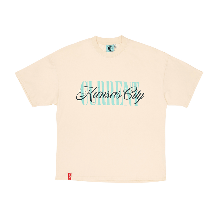 KC Current Unisex Oversized Bold Script T Shirt