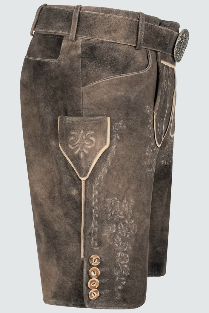 Kruger Ron lederhosen brown, detail