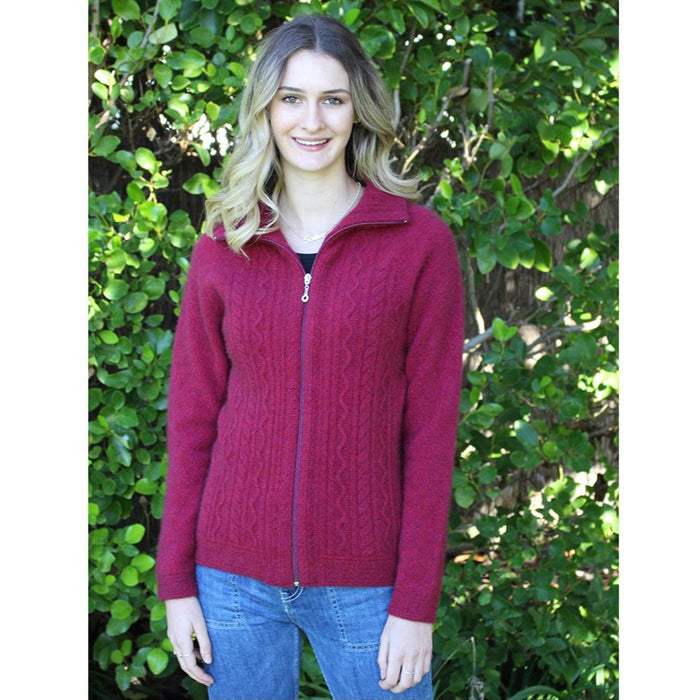 Heix jacket in colour Raspberry