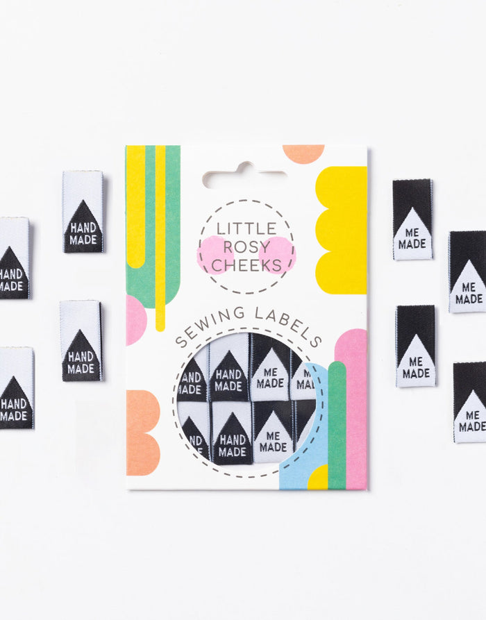Mini Hand Made Collection Woven Sewing Labels - Pack of 8