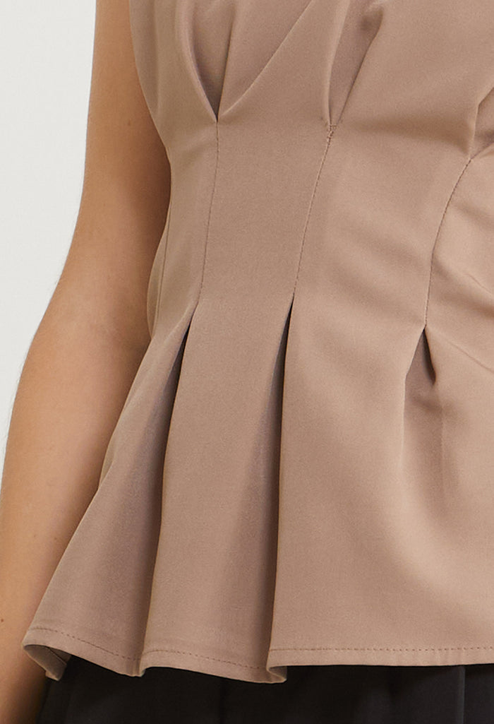 Modern Casual Capped Sleeves Top