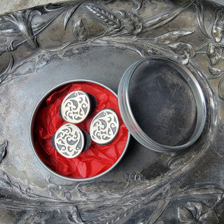 Modern Ornate Circle Stud Buttons - JUL Designs