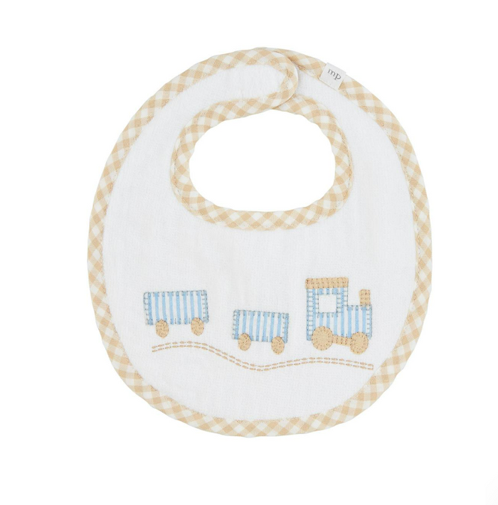 Mud Pie - Baby Bibs - Applique Car & Train - Findlay Rowe Designs