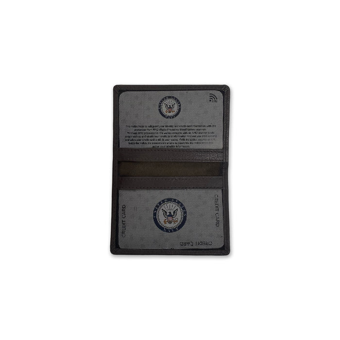 Navy Seal Genuine Leather Bifold Wallet (Brown)