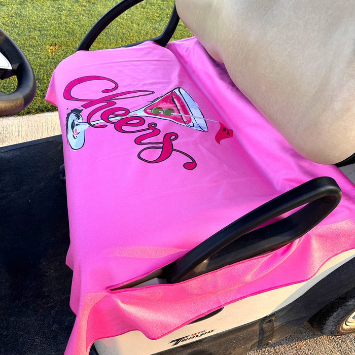 New Best of Golf America Golf Cart Seat Cover - Hot Pink Cosmos
