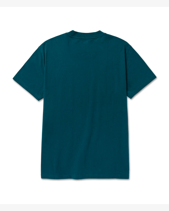 Shop Olympic Lichen Script Tee Inspired by Olympic National Park | lichen-blue