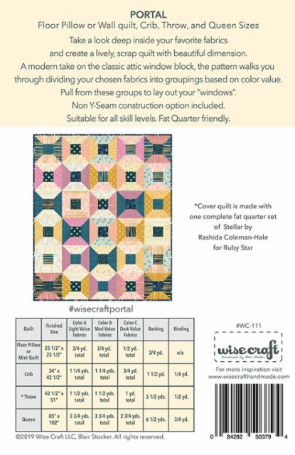 Portal Quilt Pattern -- Wise Craft Quilts