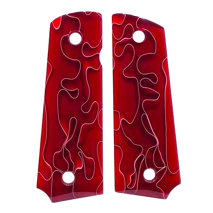 Red Acrylic Pearl Grips Compatible/Replacement for Browning 1911-22 1911-380 (list date: 4/10/26)