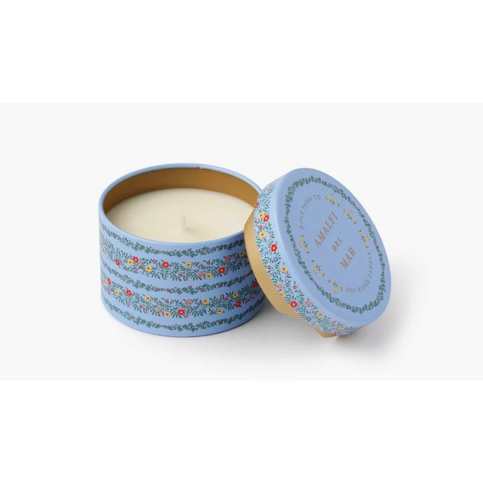 Rifle Paper Co. 3oz. Tin Candle - Amalfi Del Mer