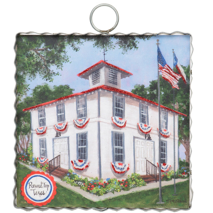 Round Top Print Mini Round Top Square