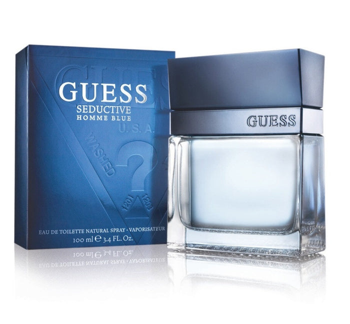 Guess Seductive Blue Eau de Toilette 100 ml bottle and box